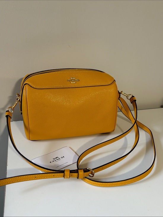 Coach Handbags - COACH yellow mini bennett sachel